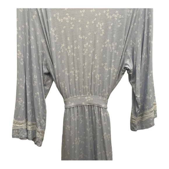 PJ salvage flower print Self Tie Robe - Picture 7 of 16